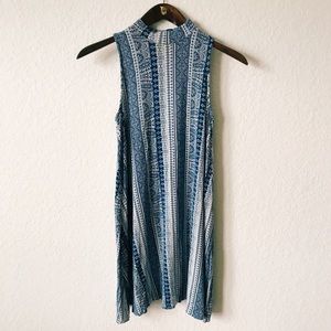 Casual Couture Dress Shift Navy White Summer